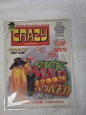 Crazy Magazine #1 Explosive First Issue VF/VF- MARVEL COMICS MAGAZINE 1974 • $30