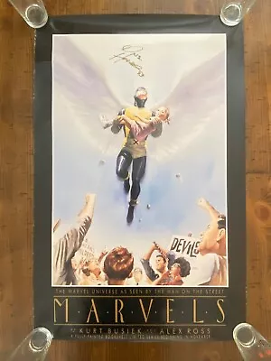 MARVELS Promo Poster Marvel Comics SIGNED 22  X 34  Angel NEW & ROLLED • $13.95