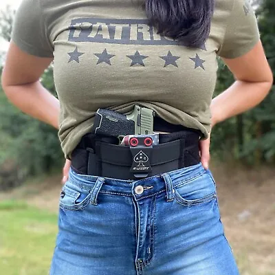 Clip & Carry STRAPT-TAC Belly Band Holster ~ Works W/ Any IWB Kydex Gun Holster  • $26.99