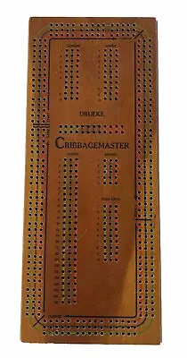 Vintage Drueke Cribbage Board Once Around Three Track Board Model 1950 Master • $29