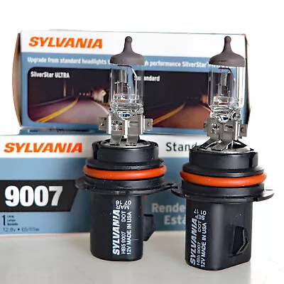 2x OSRAM SYLVANIA 9007 HB5 Bulb Lamp 12V 65/55W Halogen Car Bulb USA • $23.50