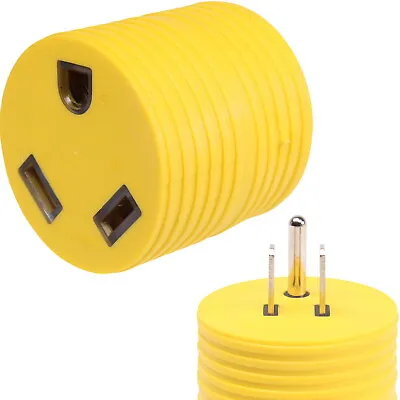 Power Adapter 3 Prong 15 Amp Male To 30 Amp 110 Female TT30R To 5-15P Mini Size • $9.97