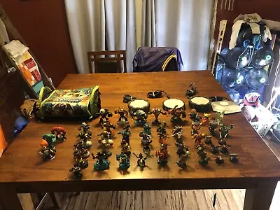 Lot Of 49 Skylanders Figures With 4 Portals & Carrying Tote/Bag Xbox 360 • $54.99