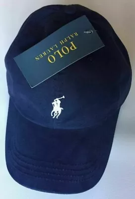 Polo Baseball Cap Blue White  Mens Unisex Woman Adults Adjustable Summer  SALE • £10.55