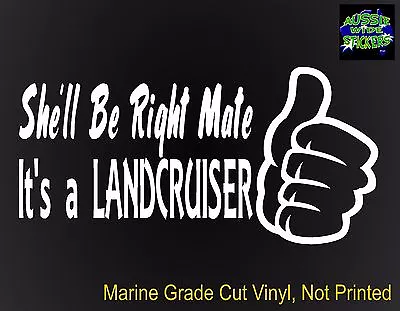 Landcruiser Ute 4x4 Series Accessories Funny Stickers RIGHT 200mm • $6.90