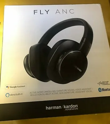 £54.95 • Buy Harman/Kardon FLY ANC Wireless Over-Ear Bluetooth Headphones USED