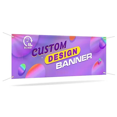 Custom Vinyl Banner And Sign For Business Indoor Outdoor Display Christmas Deco • $10.99