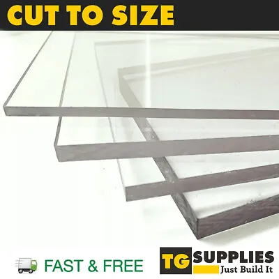 £6.99 • Buy Clear Solid Polycarbonate Glass Like Greenhouse Window Sheet Panels Perspex