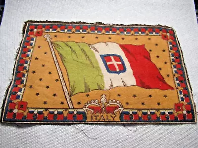 Vintage Tobacco Felt  5.75 X 8.5 Inches - Flag Of Italy • $4