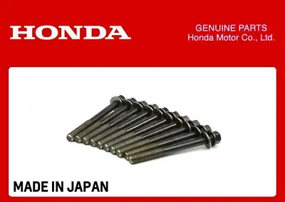 Honda Genuine Cylinder Head Bolts Stud Set Accord Type R H22a Prelude H22a 1997+ • $177.87