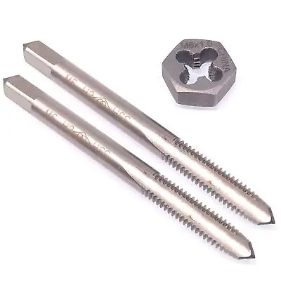 HSS M6 X 1mm Taper & Plug Tap & M6x1mm Hexagon Die Metric Thread Right Hand Set • $12.04