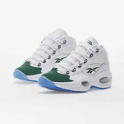Reebok Question Mid Michigan State ID6690 White Green Basketball Shoes Sneakers • $161.49