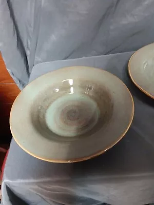 Ruff Hewn Pottery Swirl Stoneware Rimmed Pasta Bowls Set Of 2 • $24.99