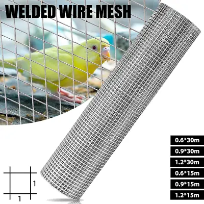 24/36/48  Welded Mesh Wire Galvanised Fence Aviary Rabbit Hutch Chicken Coop Pet • £25.99