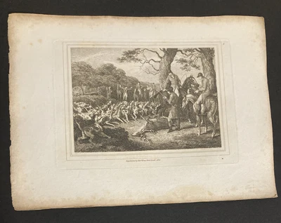 £4 • Buy Etching By Samuel Howitt STAG -HUNTING