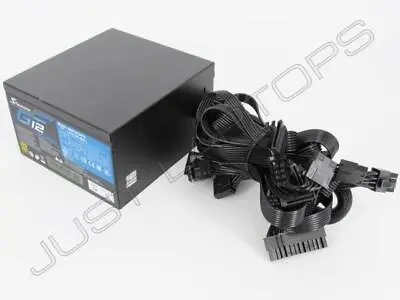 Seasonic G12 850W ATX Power Supply PSU 80 Plus Gold Flat Black Cables Desktop PC • £69.95