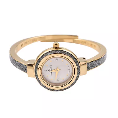 Andre Mouche Swiss Ronda Movement Aura Gold Pearl 18ct Gold Plated Watch 6 -6.5  • £223.99