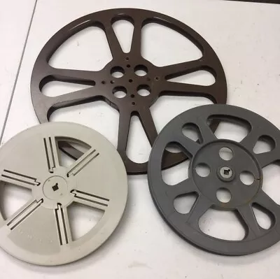 Vintage 50 Min. Metal Film Take Up Reel 15”Dia  Goldberg Bros USA / 2 Plastic • $39.99