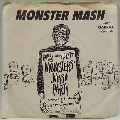 Bobby Boris Pickett And The Crypt Kickers  Monster Mash / Party  1962 44167 • $28.49