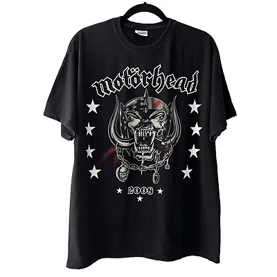 Motorhead Band Tee Size L Snaggletooth Mascot 2008 Retro Rock N Roll Graphic • $30