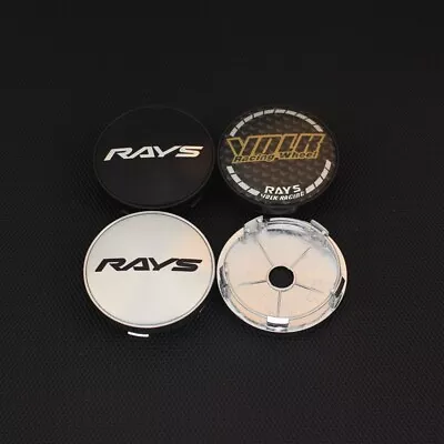4pcs Rays Center Caps For Rims 60mm OD/55mm ID Wheels Volk Racing Emblem Sticker • $17.87