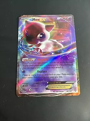 Pokémon TCG Mew-EX  Dragons Exalted 46/124 Holo Holo Rare EX • $12