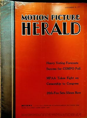 Motion Picture Herald November 26 1955 William Holden Kim Novak • $36.24