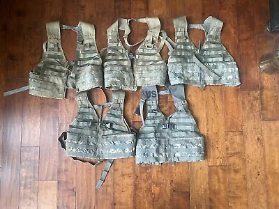 US Army MOLLE II FLC Fighting Load Carrier Vest ACU Tactical LBV X5 • $29.99