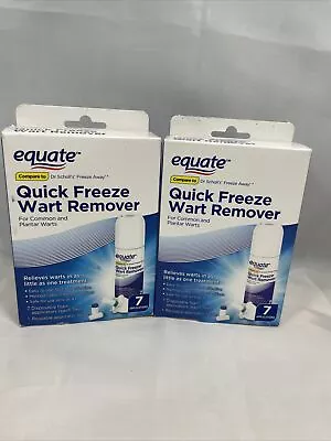 $12.99 • Buy 2x Equate Quick Freeze Wart Remover,7 Applications + Tube Compound W 01/2024