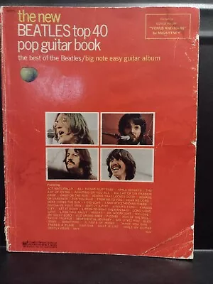 Beatles Vintage Songbook New BEATLES Top 40 Pop Guitar Book 1975 Hansen Good  • $9.90