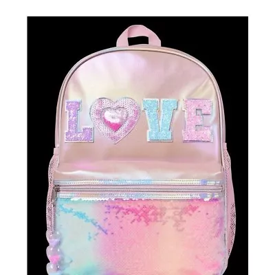 Glitter Love Backpack For Girls Elementary School Backpack For Kids For Girls • $29.98