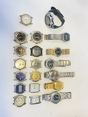 Vintage Battery Men Watches Lot Of 20 Pre Owned Not Tested (4-#319) • $7.28