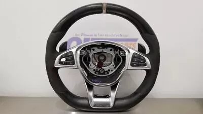 16 Mercedes Benz Amg C63s W205 Steering Wheel With Controls Black Leather • $573.75