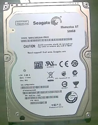 Seagate ST95005620AS 9UZ154-500 FW:SD23 WU 500GB 2.5  Sata Hard Drive  • $45