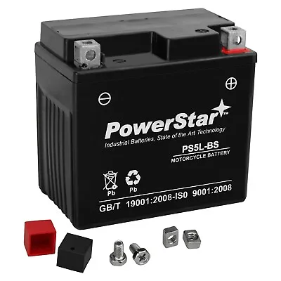 PowerStar YTX5L-BS AGM ATV Battery For Yamaha YFZ450R 2009 To 2020 • $26.88