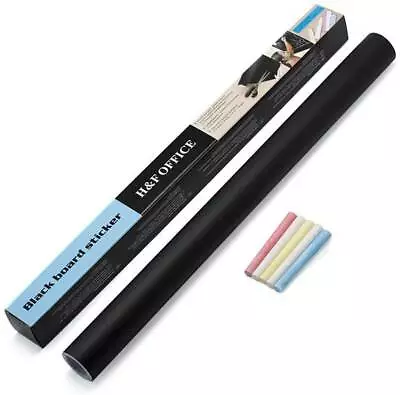 Large Chalkboard Contact Paper Chalks Sticks Black Stickers Wallpaper Roll • $10.79