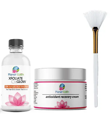 20% Salicylic Acid Skin Chemical Skin Peel Kit + Recovery Cream CLEARS SKIN • $23