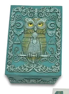 5  Wide Green Owl Trinket Box • $29.41