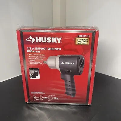Husky 1/2in 800ft-lbs Pneumatic Impact Wrench H4480 (8867) • $62.99