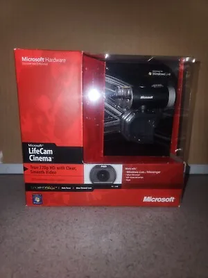 New Microsoft Lifecam Cinema 1393 720p HD Wide Screen Webcam USB Camera • $19.99