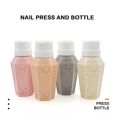 £4.58 • Buy Nail Art Rhombus Nail Polish Remover Alcohol Press Pumping Dispenser Bott$d