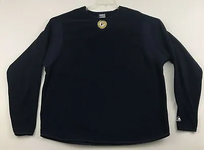 Majestic Indiana Pacers NBA Mens Fleece Pullover No Size Tag Approx 3XL Blue • $24.99