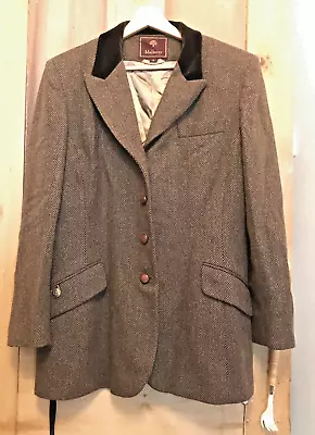 £40 • Buy Vintage Mulberry Tweed 100% Wool Jacket Size 14