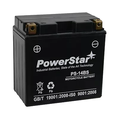 PowerStar  Battery For YTX14-BS For Kawasaki VN800E Vulcan 800 Drifter • $45.54