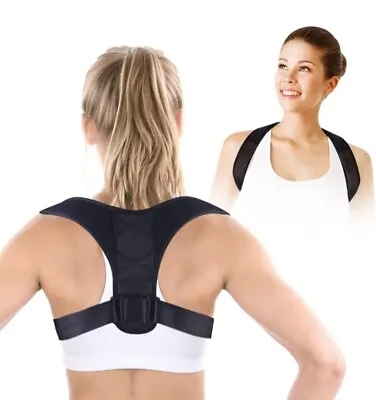 Posture Corrector Back Brace - Breathable Upper Back Support For Men & Women • £7.99