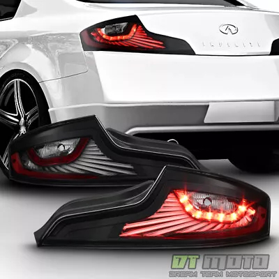 NEW Design Black LED Tail Lights Brake Lamps For 2003-2005 Infiniti G35 Coupe • $215.99