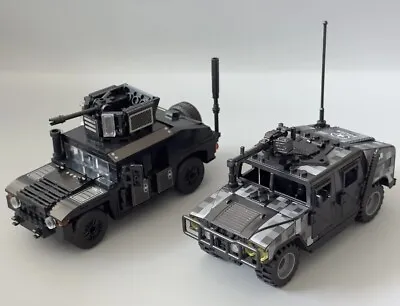 2 X MOC H2 Hummer Armoured Vehicles Building Blocks Set Military Assault War AUS • $80