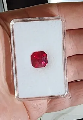AAA Brilliant Octagon Facet 8.26 Ct. Scarlet Red Ruby Mozambique Origin Gemstone • $54.99