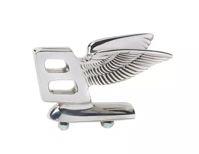 950's Bentley Car S Type Flying B Mascot Bonnet Badge Emblem Brass Chrome • $298.30