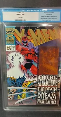 X-Men #25 Gold Variant CGC 9.8 HTF Rare Grade! Magneto/Wolverine Key 1993 Holo! • $500